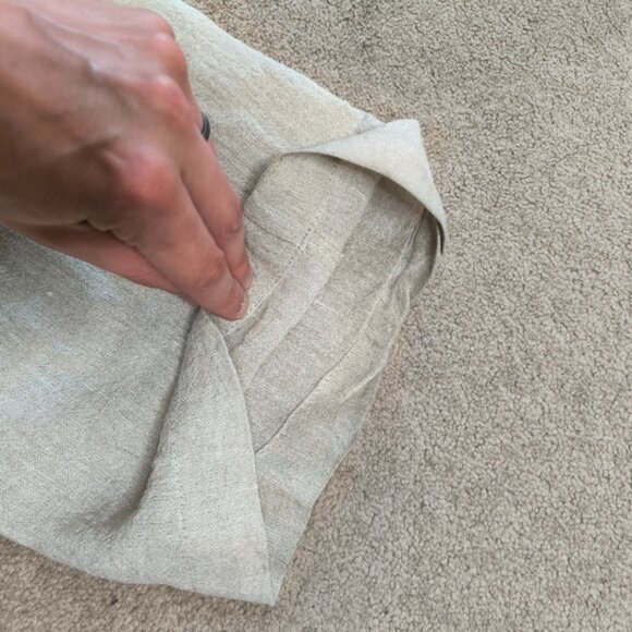 Toni T Denmark Flax Linen Coastal Lagenlook Wide Leg Stretch Boho Pants 22 Plus - Picture 3 of 10